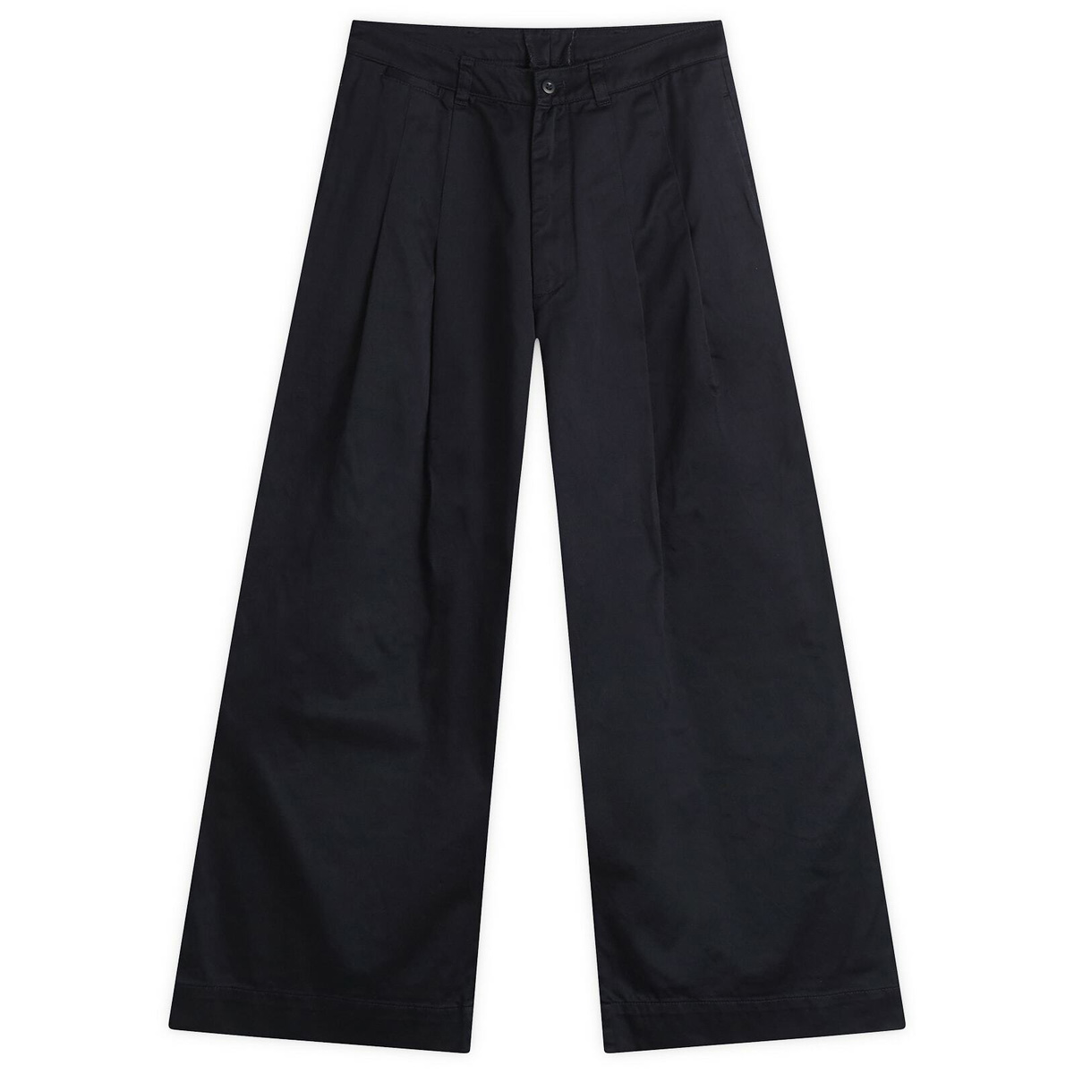 Beams Boy Women's Wide Leg Chino Pant in D.Navy