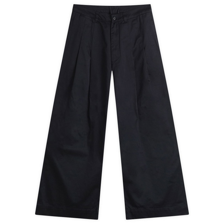 Photo: Beams Boy Women's Wide Leg Chino Pant in D.Navy