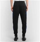 Haider Ackermann - Slim-Fit Tapered Embroidered Loopback Cotton-Jersey Sweatpants - Black