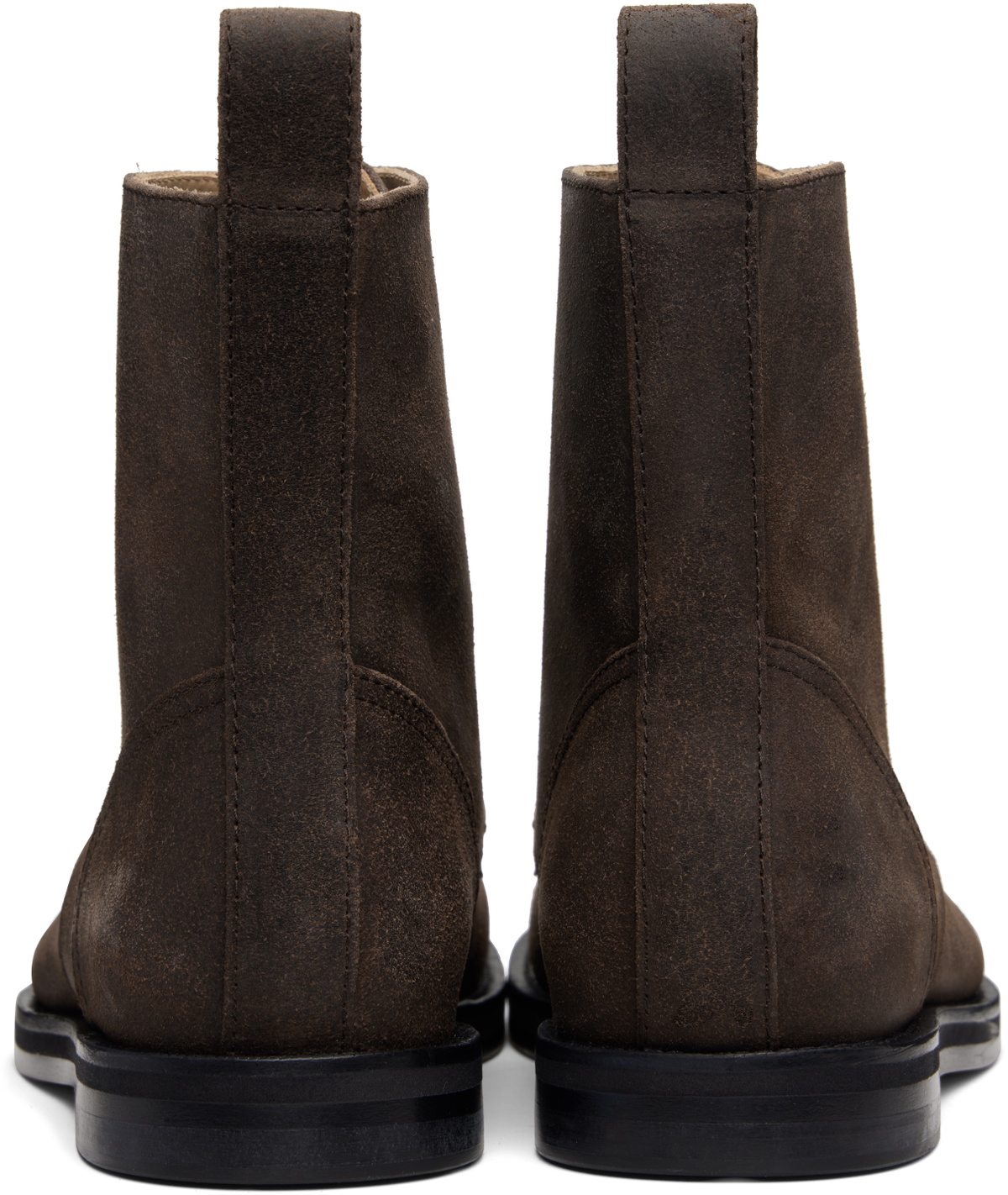 JW Anderson Brown Loafer Lace-Up Boots
