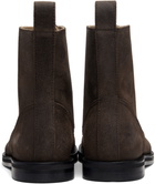 JW Anderson Brown Loafer Lace-Up Boots