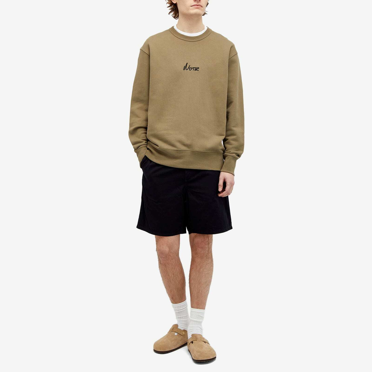 Norse Projects Men's Arne Chain Stitch Logo Crew Sweat in