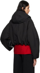 JACQUEMUS Black La Casa 'La parka courte Caraco' Jacket