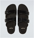 Saint Laurent - Flat patent leather sandals