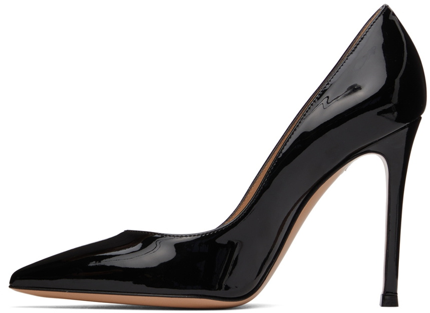 Gianvito Rossi Black Leather Gianvito 105 Heels