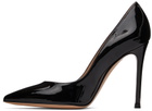 Gianvito Rossi Black Leather Gianvito 105 Heels