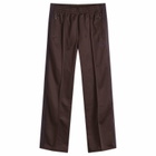 Needles Women's Poly Smooth Track Pant in Dark Brown