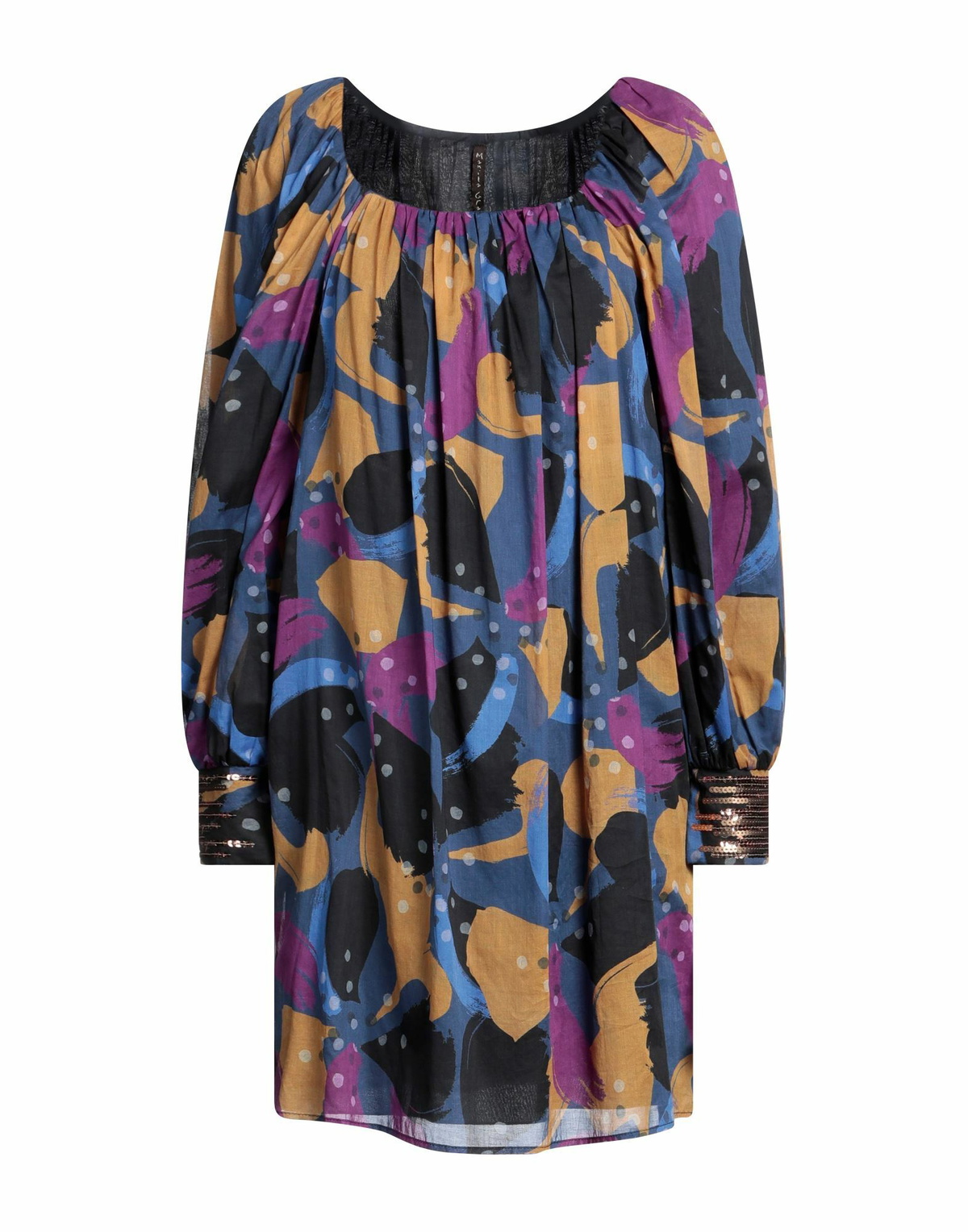 Manila Grace Womens Mini dress in Navy