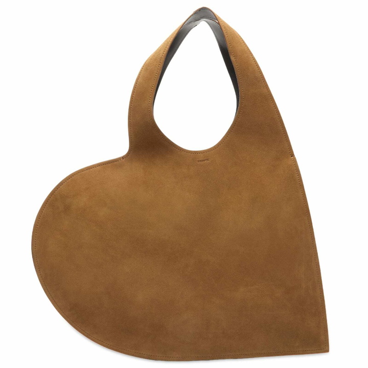 Photo: Coperni Women's Double Heart Tote in Brown Dark 