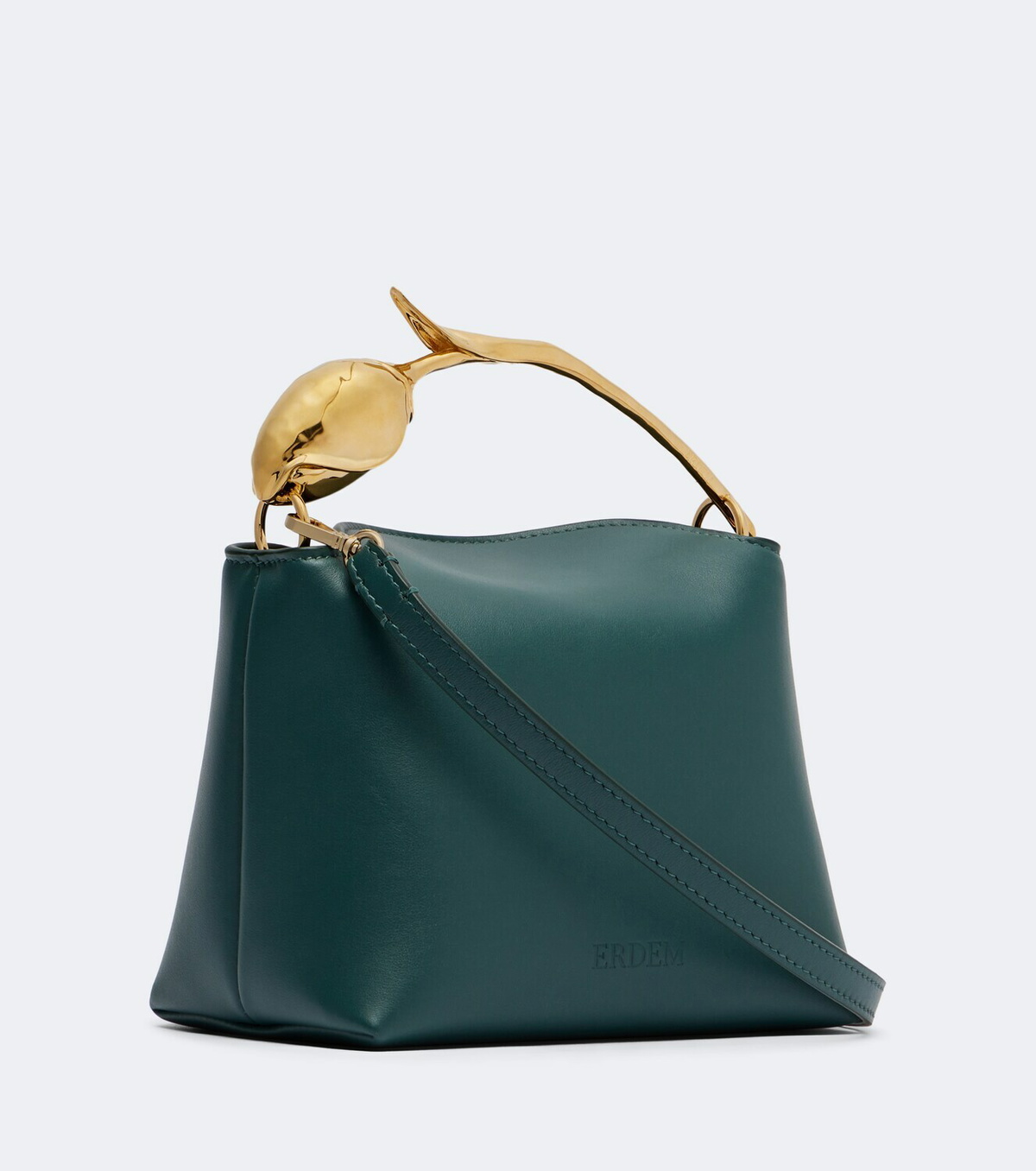 Erdem Bloom Mini embroidered leather top-handle bag