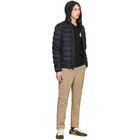 Moncler Navy Down Garment-Dyed Octavien Jacket