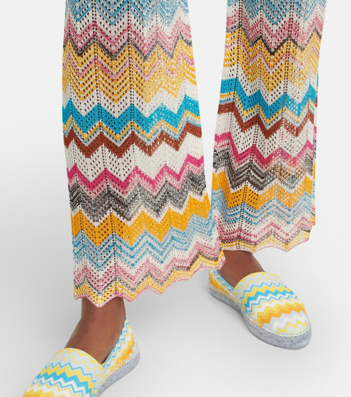 【Missoni Mare】 Zig Zag high-riseワイドレッグパンツ Missoni Mare Zig-zag high-rise pants Missoni Mare