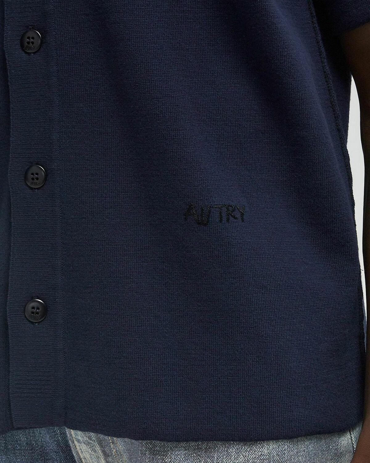 Autry Action Shoes SHORT SLEEVE SHIRT MAIN Blue Mens Shortsleefe