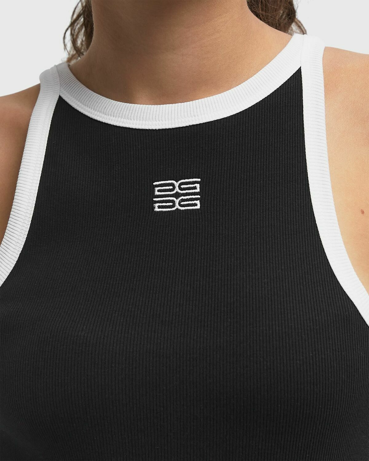Gestuz GZdrew contrast logo tank Black Womens Tops & Tank