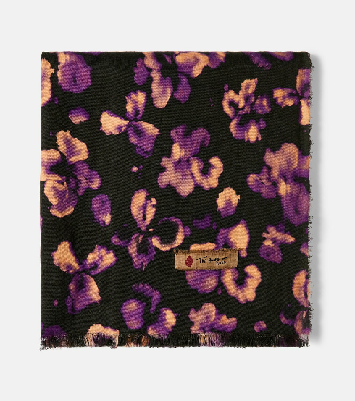 The House of Lyria Firmamento floral linen throw