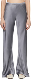 Silk Laundry Gray Bias Cut Lounge Pants