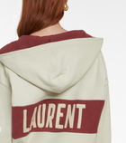 Saint Laurent - Embroidered cotton hoodie