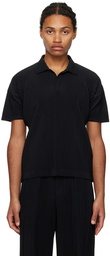 HOMME PLISSÉ ISSEY MIYAKE Black Basics Polo