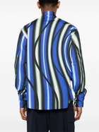Bianca Saunders Blue Trip Graphic-Print Shirt