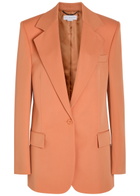Stella Mccartney Boyfriend Wool Blazer Orange