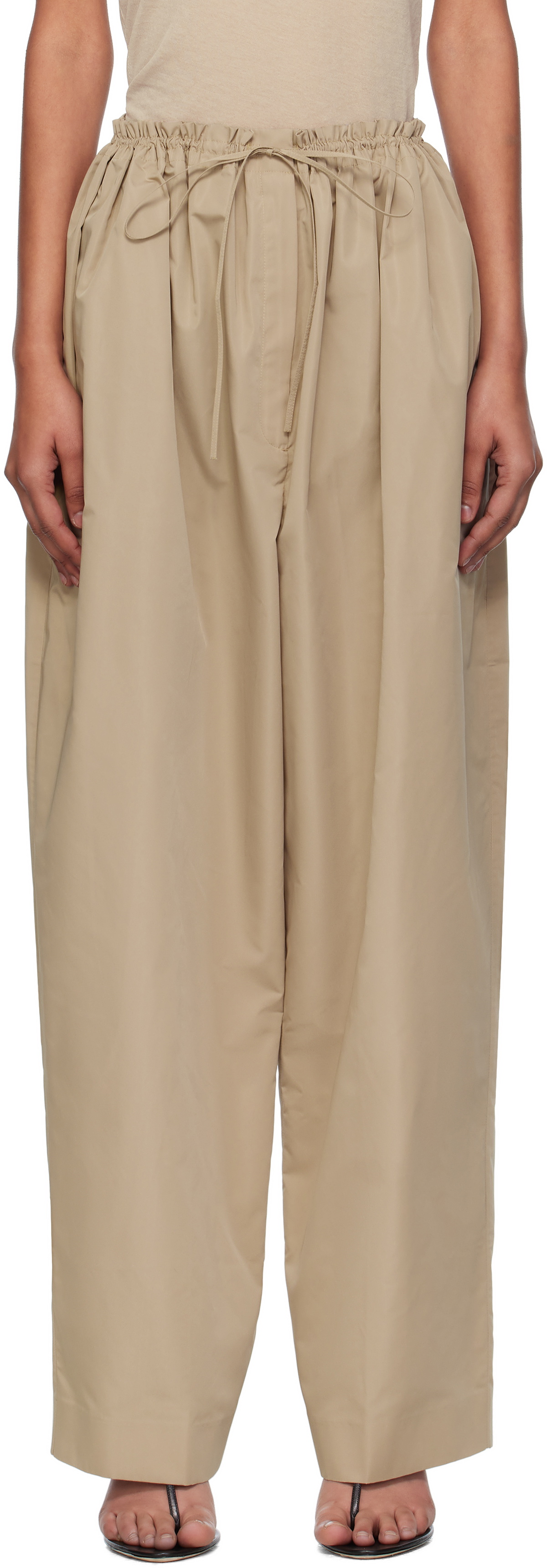 GIA STUDIOS Beige Catalina Trousers