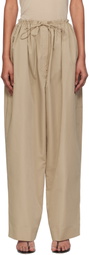 GIA STUDIOS Beige Catalina Trousers