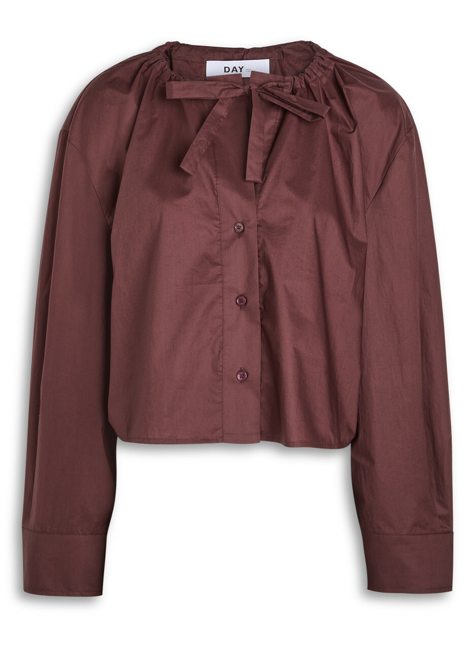 Day Birger ET Mikkelsen Birch Chintz Cotton Shirt Burgundy