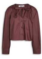 Day Birger ET Mikkelsen Birch Chintz Cotton Shirt Burgundy