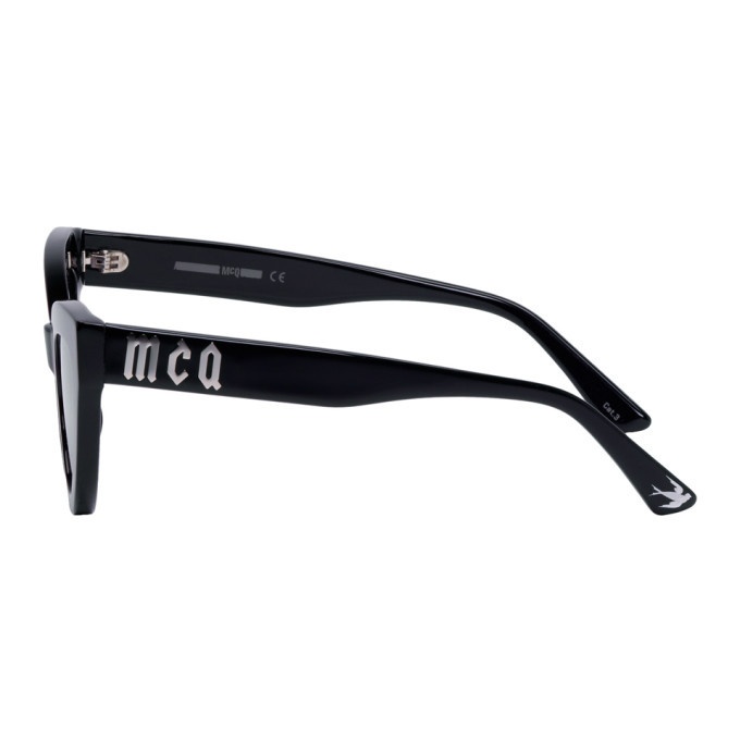 McQ Alexander McQueen Black Cult Cat-Eye Sunglasses McQ Alexander McQueen