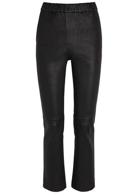 Photo: Arma Kamilla Slim-leg Leather Trousers Black