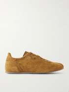 AMI PARIS - Perforated Suede Sneakers - Brown