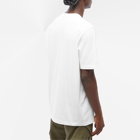 Moncler Men's Leather Patch T-Shirt in White