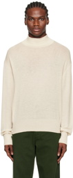 LEMAIRE Off-White Dropped Shoulder Turtleneck