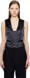 Victoria Beckham Black Waistcoat Vest