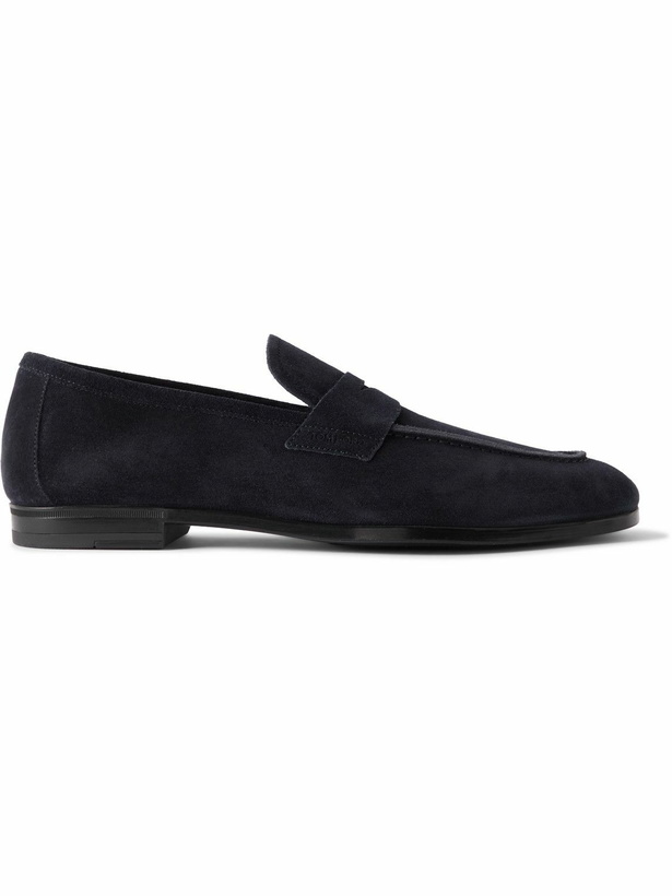 Photo: TOM FORD - Suede Penny Loafers - Blue