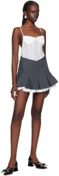 SHUSHU/TONG White Ruffled Bodysuit