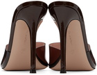 Gianvito Rossi Brown Elle Heeled Sandals