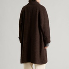 Kaptain Sunshine Men's Napping Wool Umbrella Coat in Top Brown