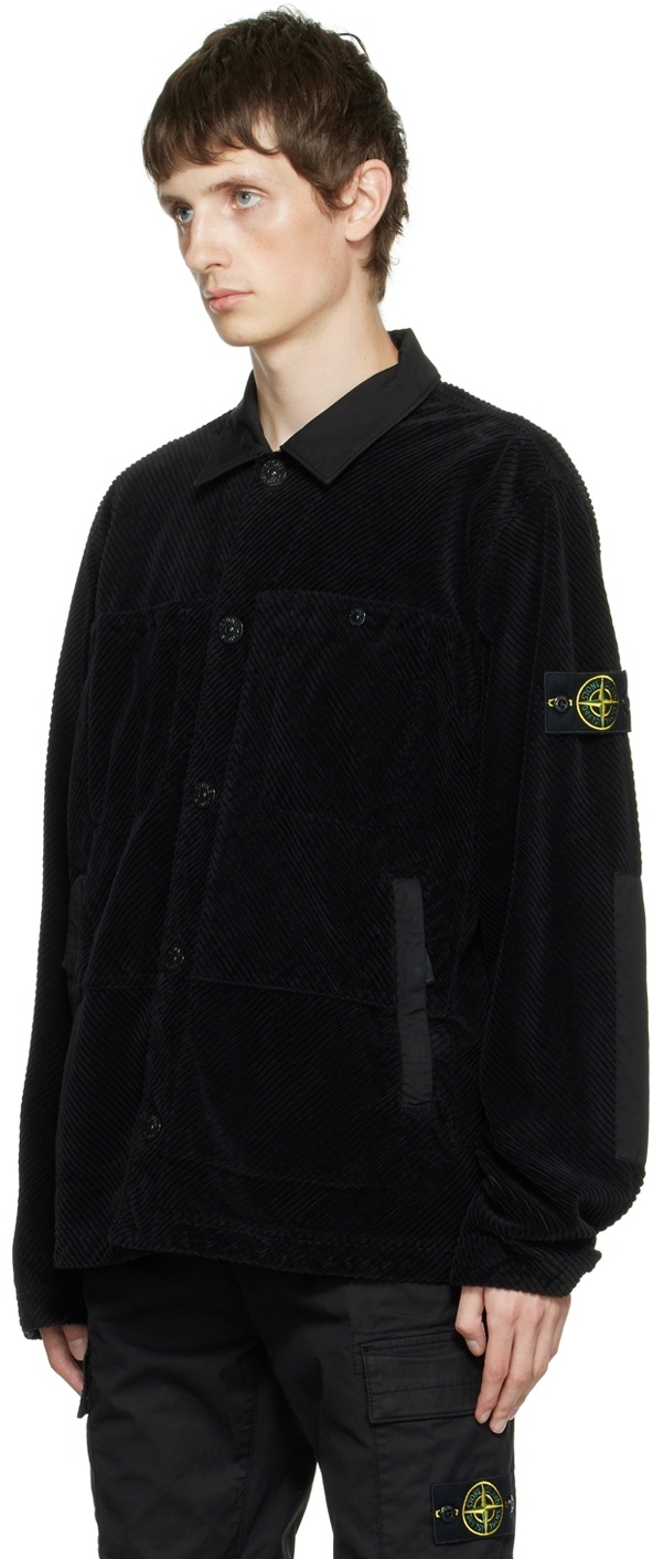 Stone Island Black Corduroy 400 Jacket