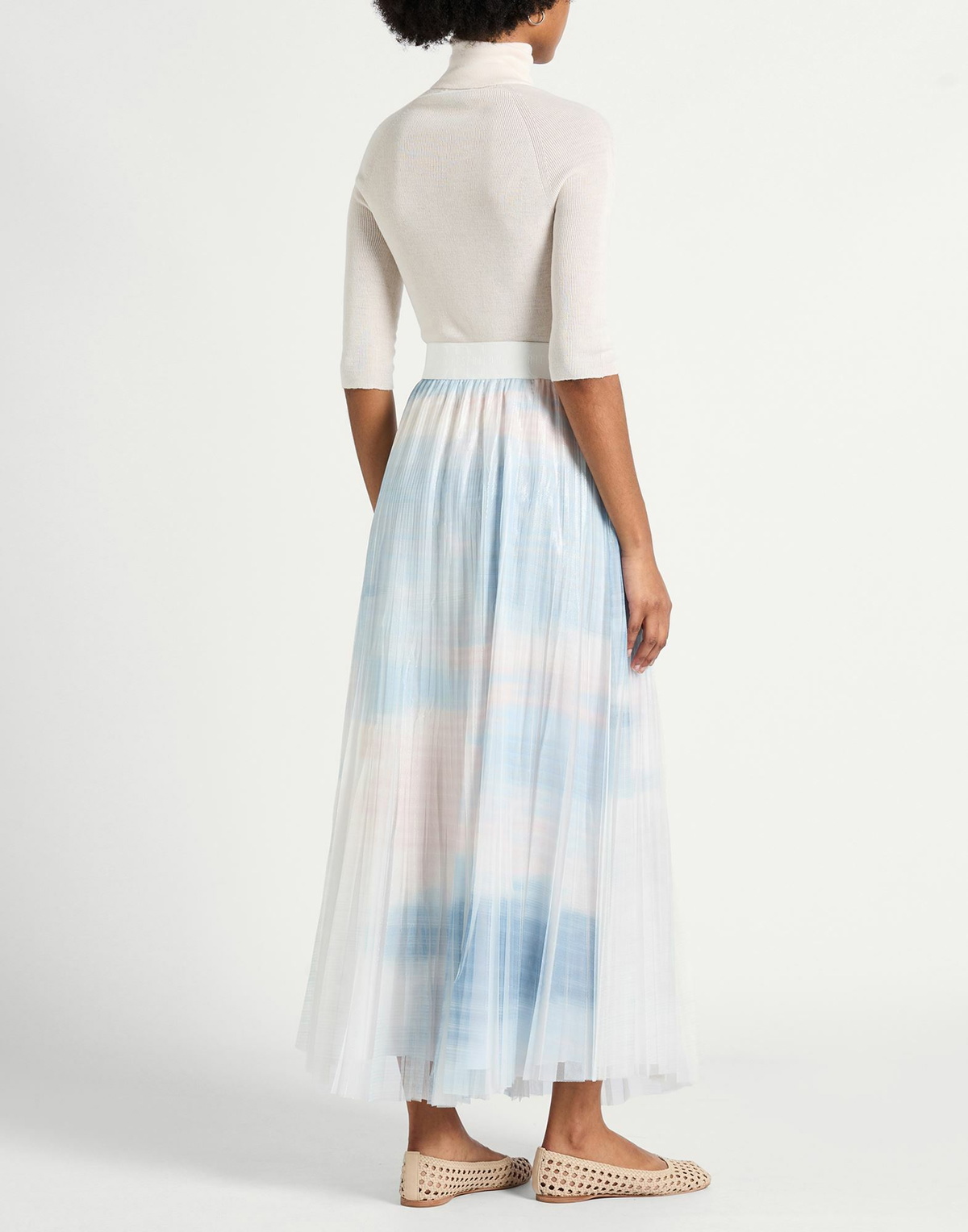 Peserico Womens Maxi skirt Sky in Blue