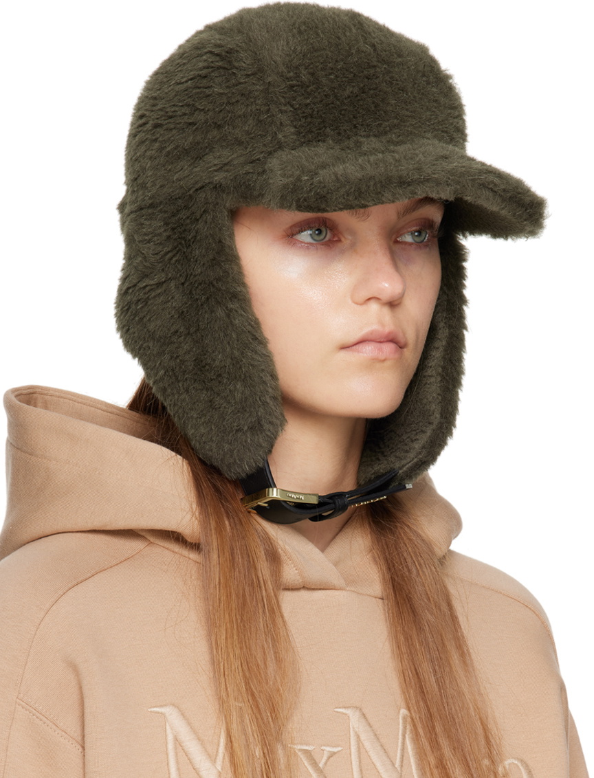 Max Mara Khaki Piroga Cap Max Mara