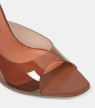 Amina Muaddi Alexa 95 PVC mules