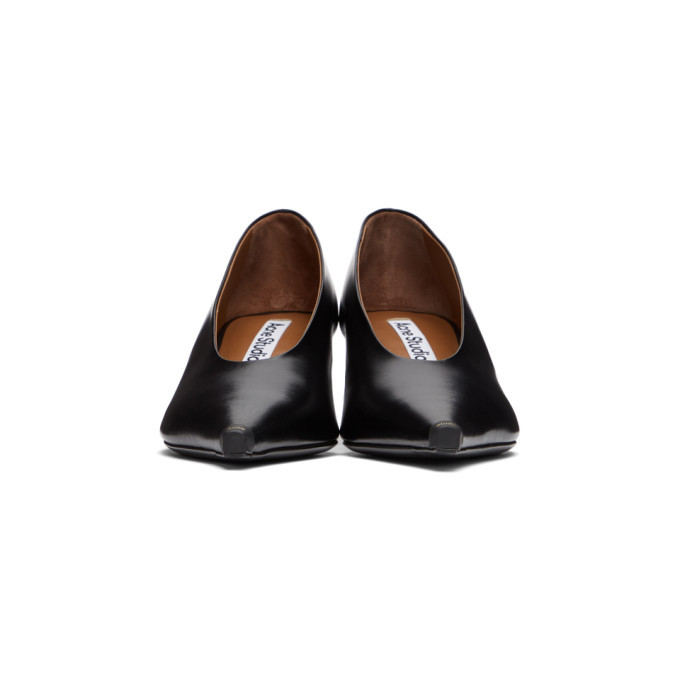 Acne Studios Black Kitten Heel Pumps