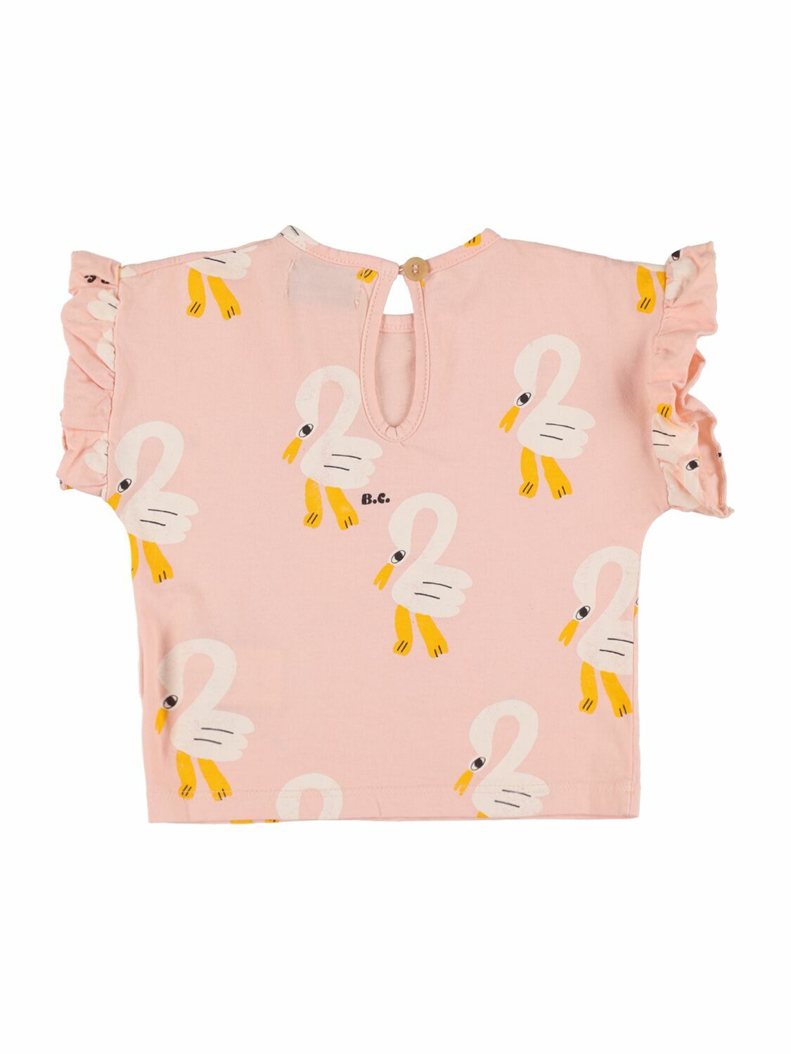 BOBO CHOSES Swan Print Organic Cotton T-shirt