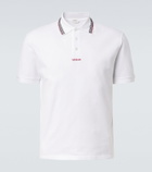 Versace Greca cotton piqué polo shirt