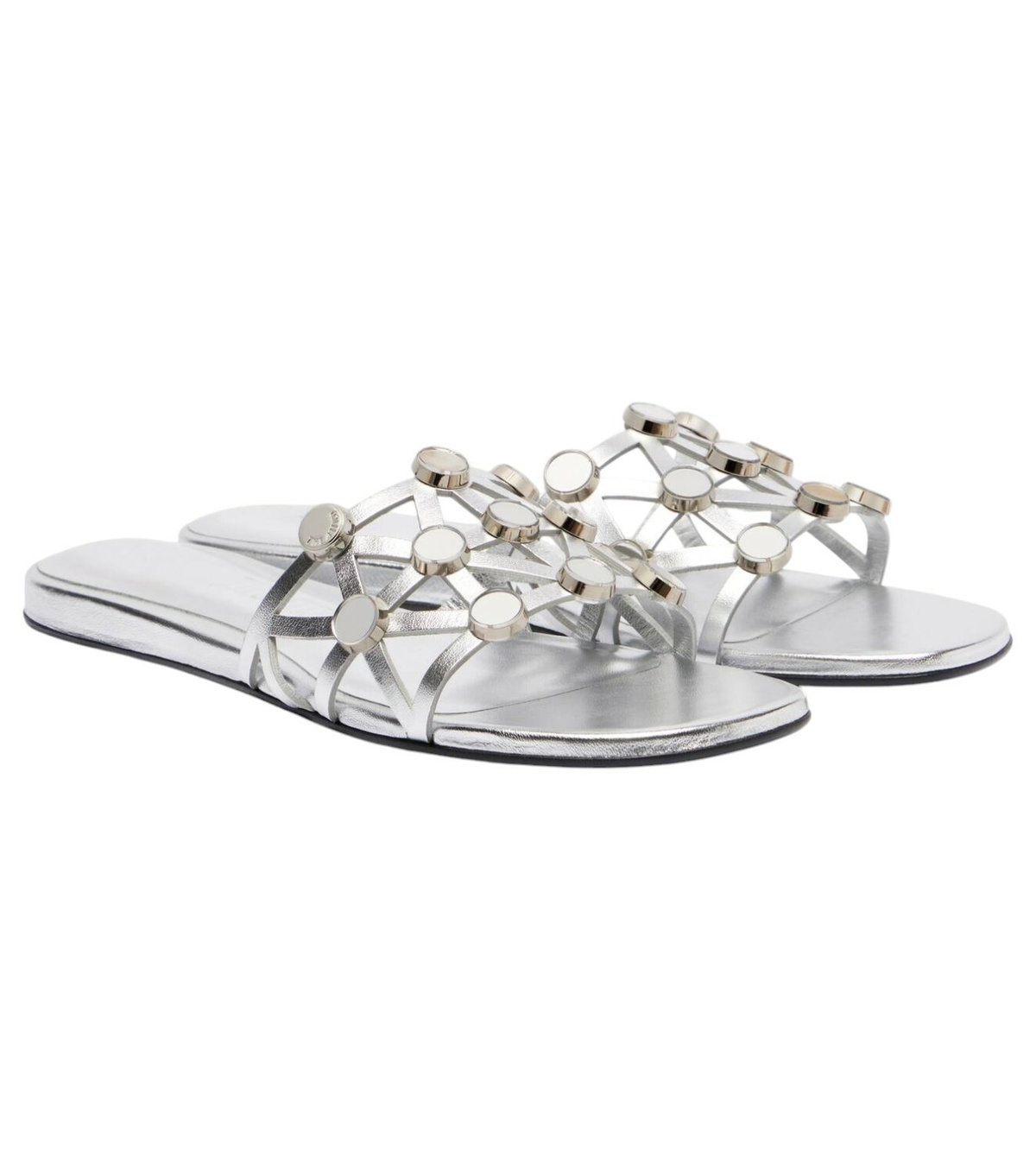 The Attico - Adele snake-effect leather sandals The Attico