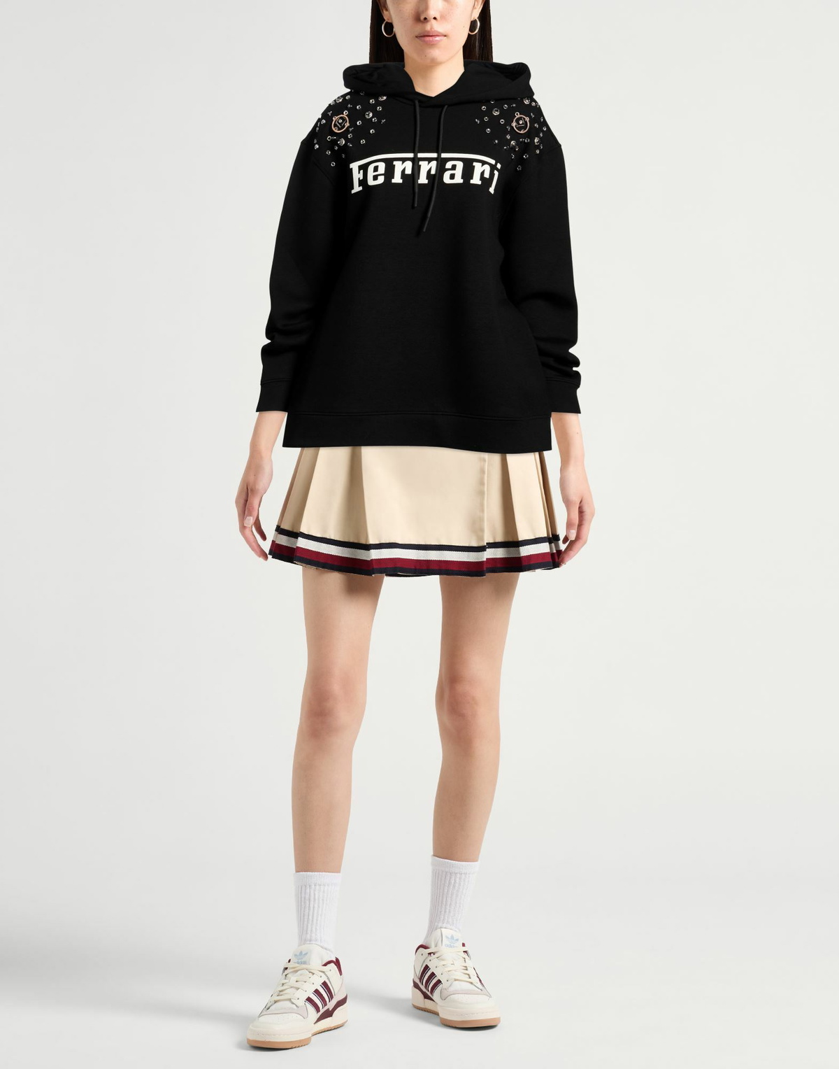 Ferrari Womens Sweatshirt in Black