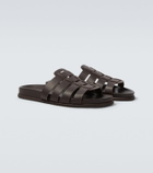 Ancient Greek Sandals Laodamas leather fisherman sandals