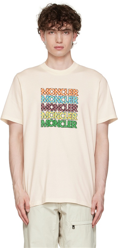 Photo: Moncler Genius 2 Moncler 1952 White Cotton T-Shirt