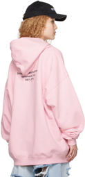 VETEMENTS Pink Unicorn Hoodie
